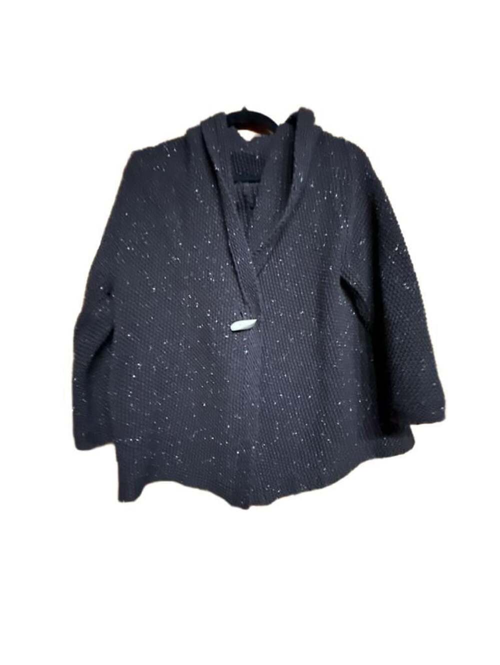 J.Jill Cardigan Size L Brown Speckled Knit Button Front